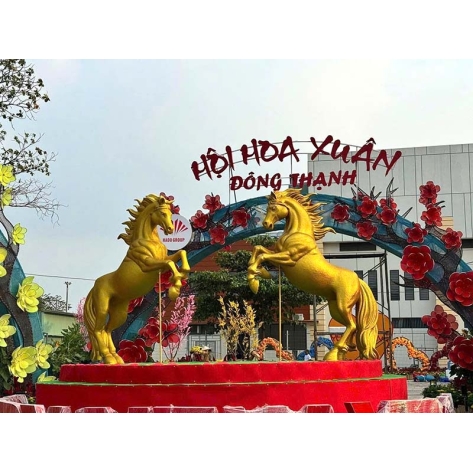 Những mẫu mô hình cổng chào Tết mút xốp tạo hiệu ứng check-in cực mạnh