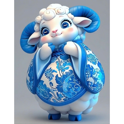 Mô Hình Mút Xốp Con Dê Tết 2027
