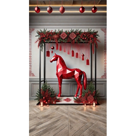 Thi Công Tiểu Cảnh Tết Sảnh Tòa Nhà & Đường Hoa 2026 Bằng Mút Xốp